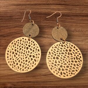 Wood Bohemian Dangle Earrings